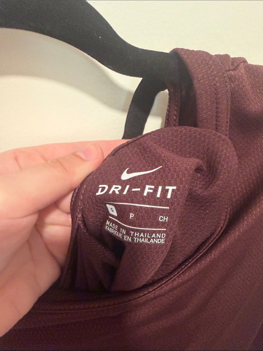 Nike Women's Small Long Sleeve Crew Top - Maroon - Picture 2 of 7